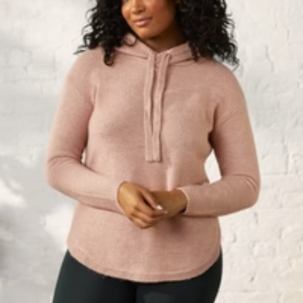 UpWest Curved Hem Sweater Hoodie